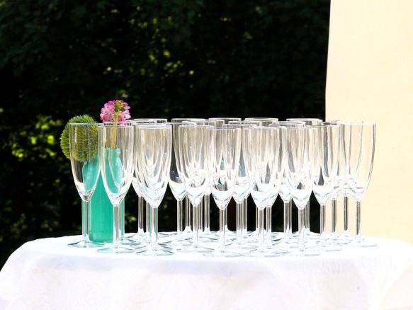 Gläser zum Sektempfang